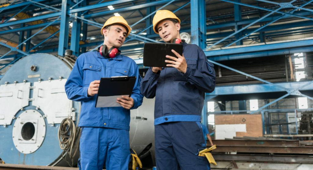 Engenheiros garantindo a qualidade em obras