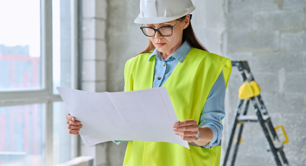 Engenheiro usando o last planner ou lean construction