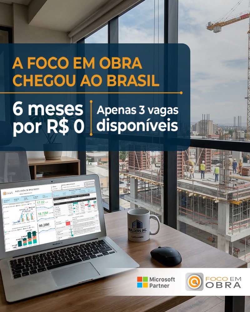 A Foco em Obra chegou ao Brasil